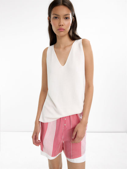 V-Neck Knit Top