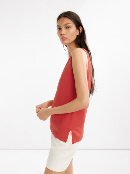 V-Neck Knit Top