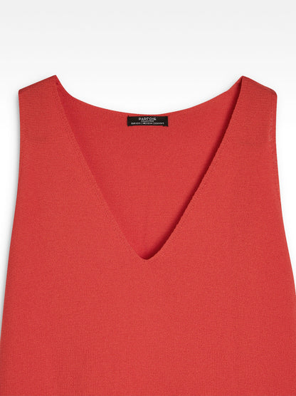 V-Neck Knit Top