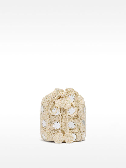 Mesh Bucket Bag With Mirror Details