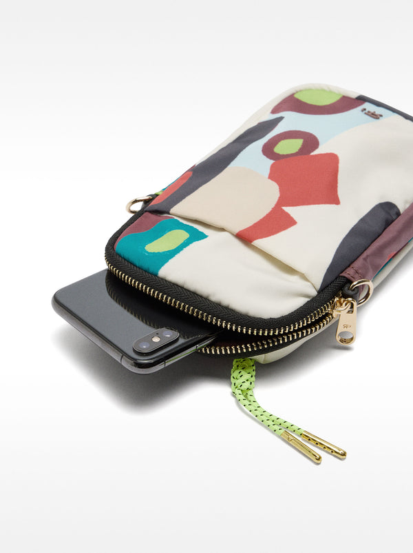 Printed Nylon Phone Bag