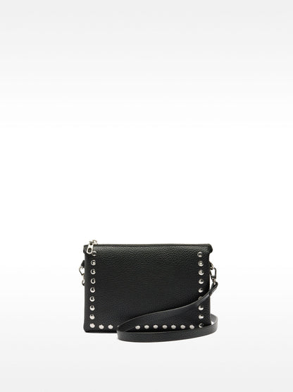 Double Crossbody Bag With Studs