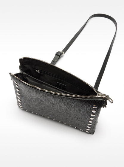 Double Crossbody Bag With Studs