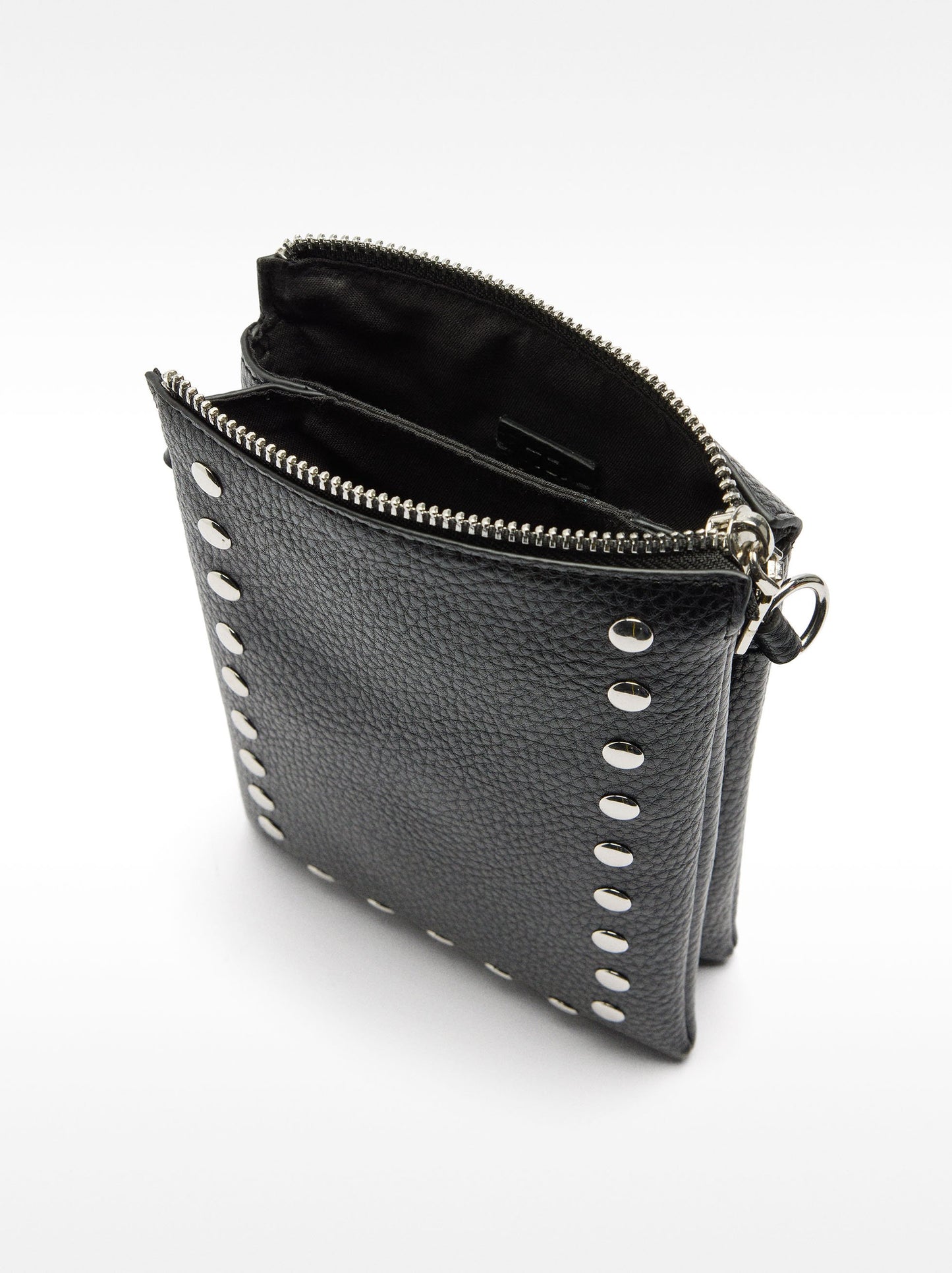 Double Crossbody Bag With Studs