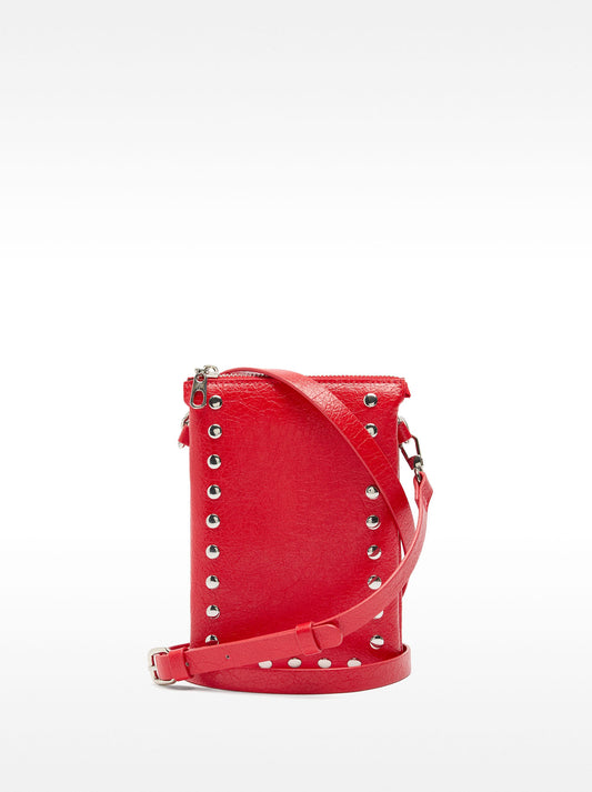 Double Crossbody Bag With Studs