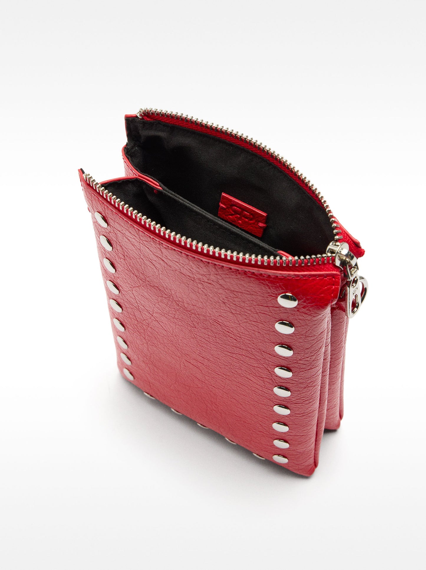 Double Crossbody Bag With Studs