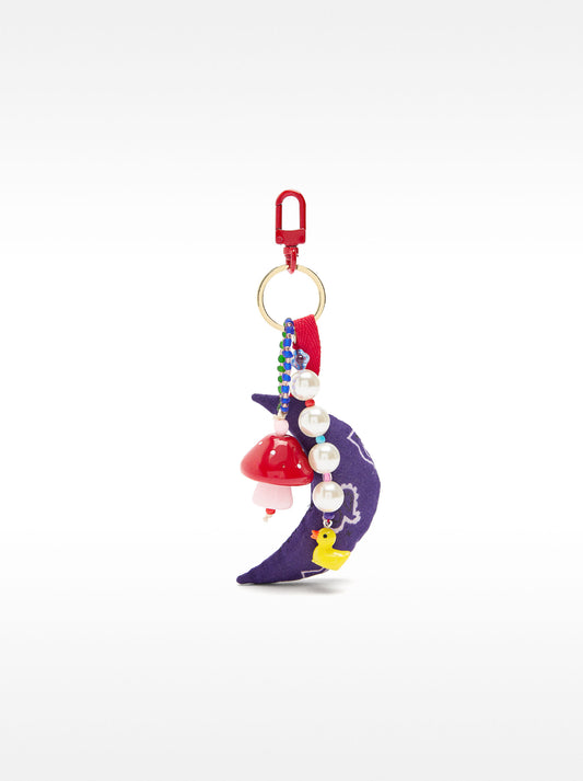 Moon Charm Keychain