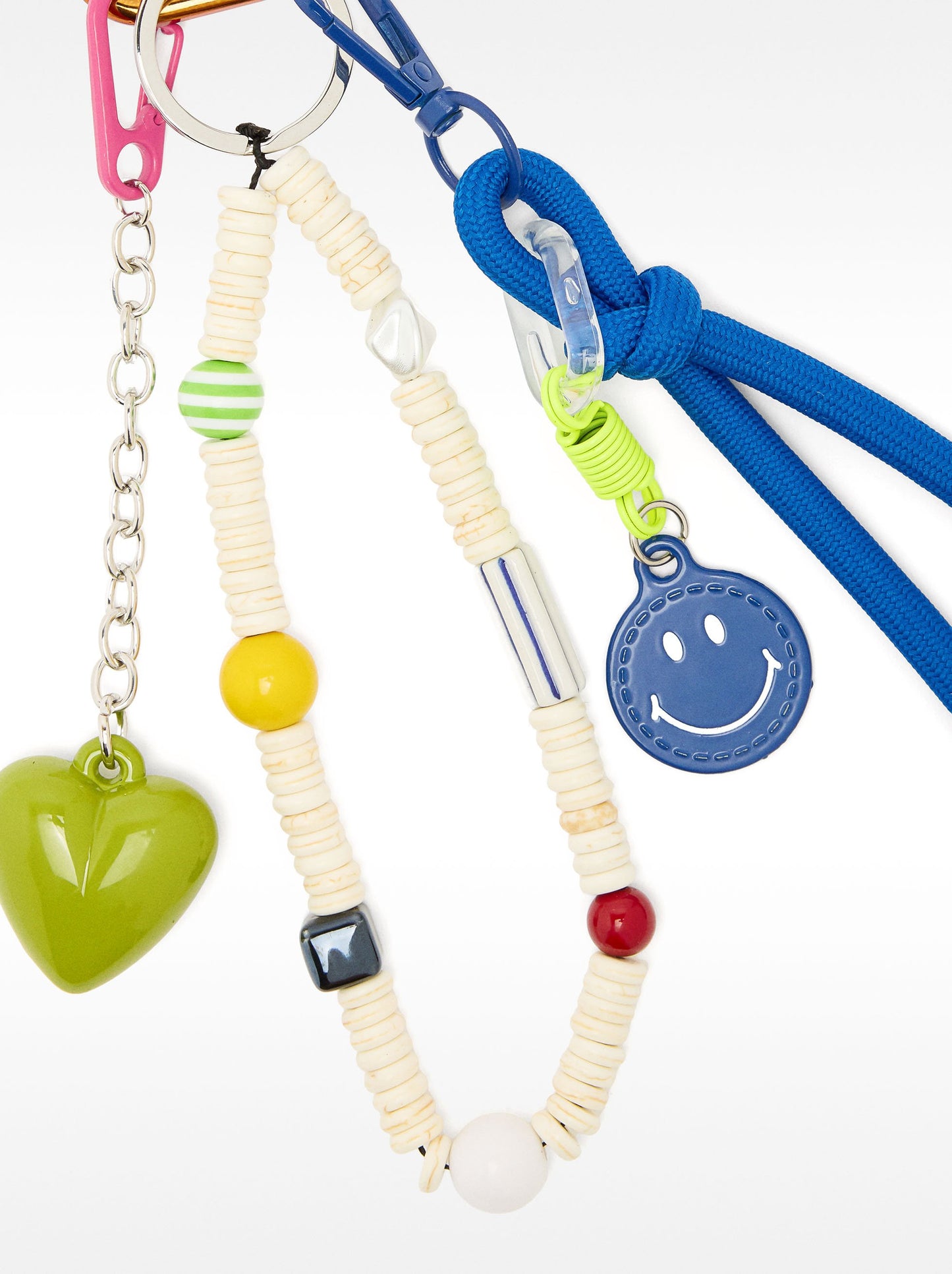 Keychain Charm Happy Face