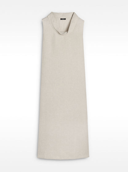Midi Dress With 100% Linen
