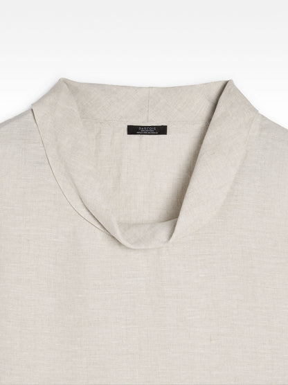 Midi Dress With 100% Linen