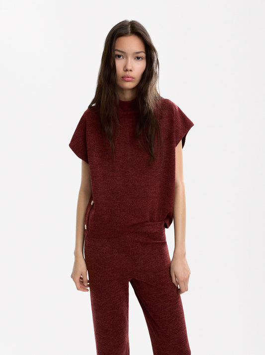 T-Shirt With Side Buttons