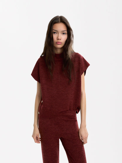 T-Shirt With Side Buttons