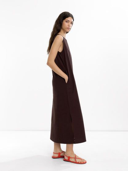 Dress With Cotton And Linen