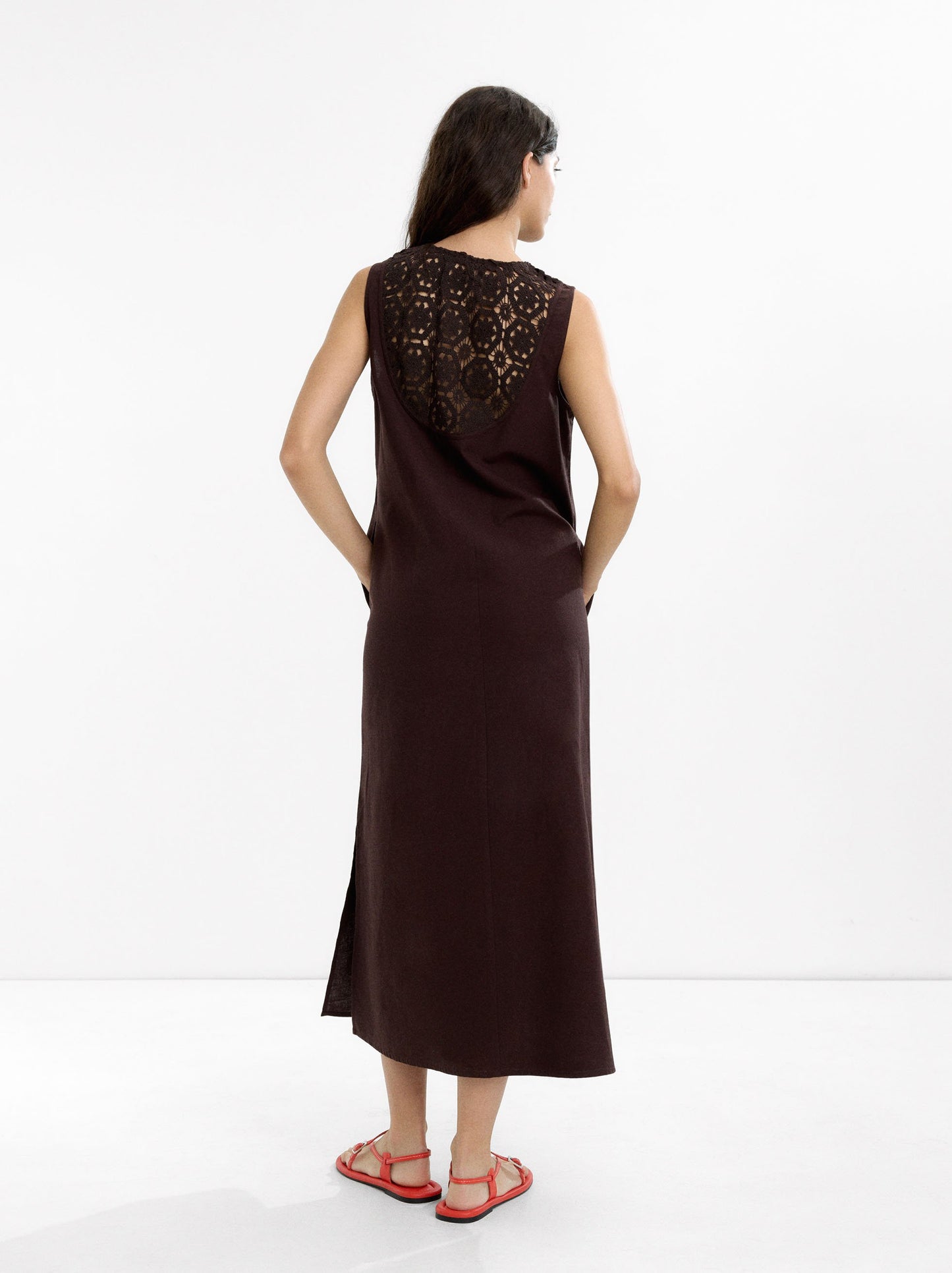 Dress With Cotton And Linen