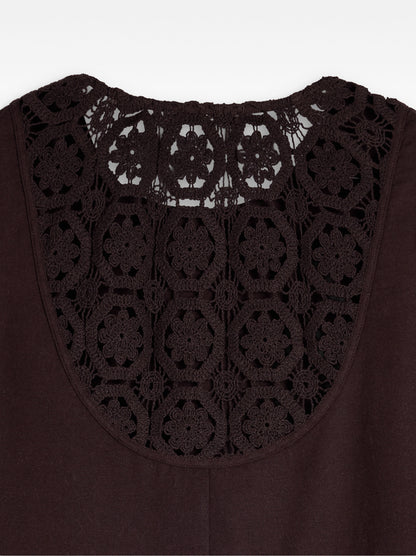 Dress With Cotton And Linen