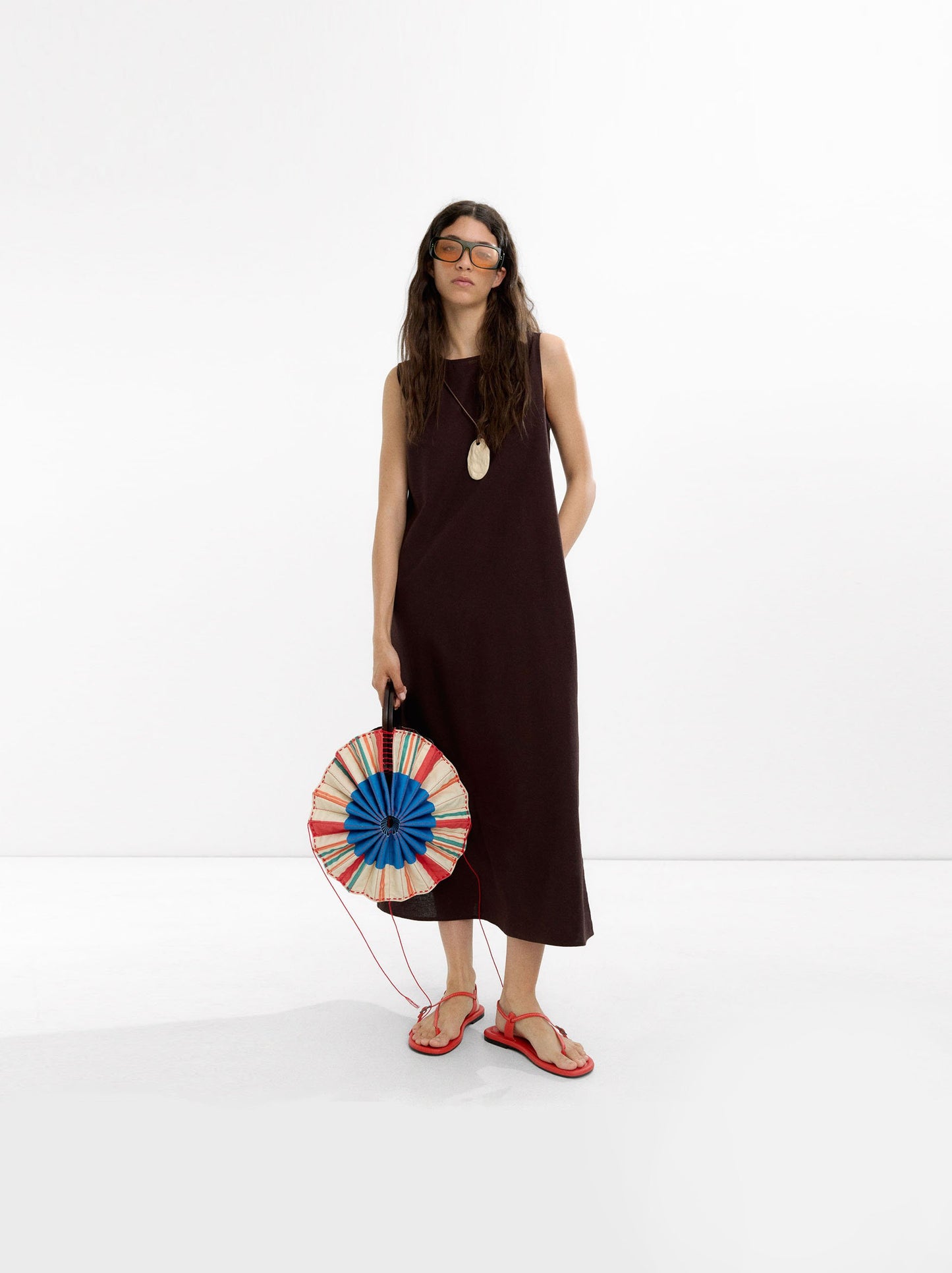 Dress With Cotton And Linen