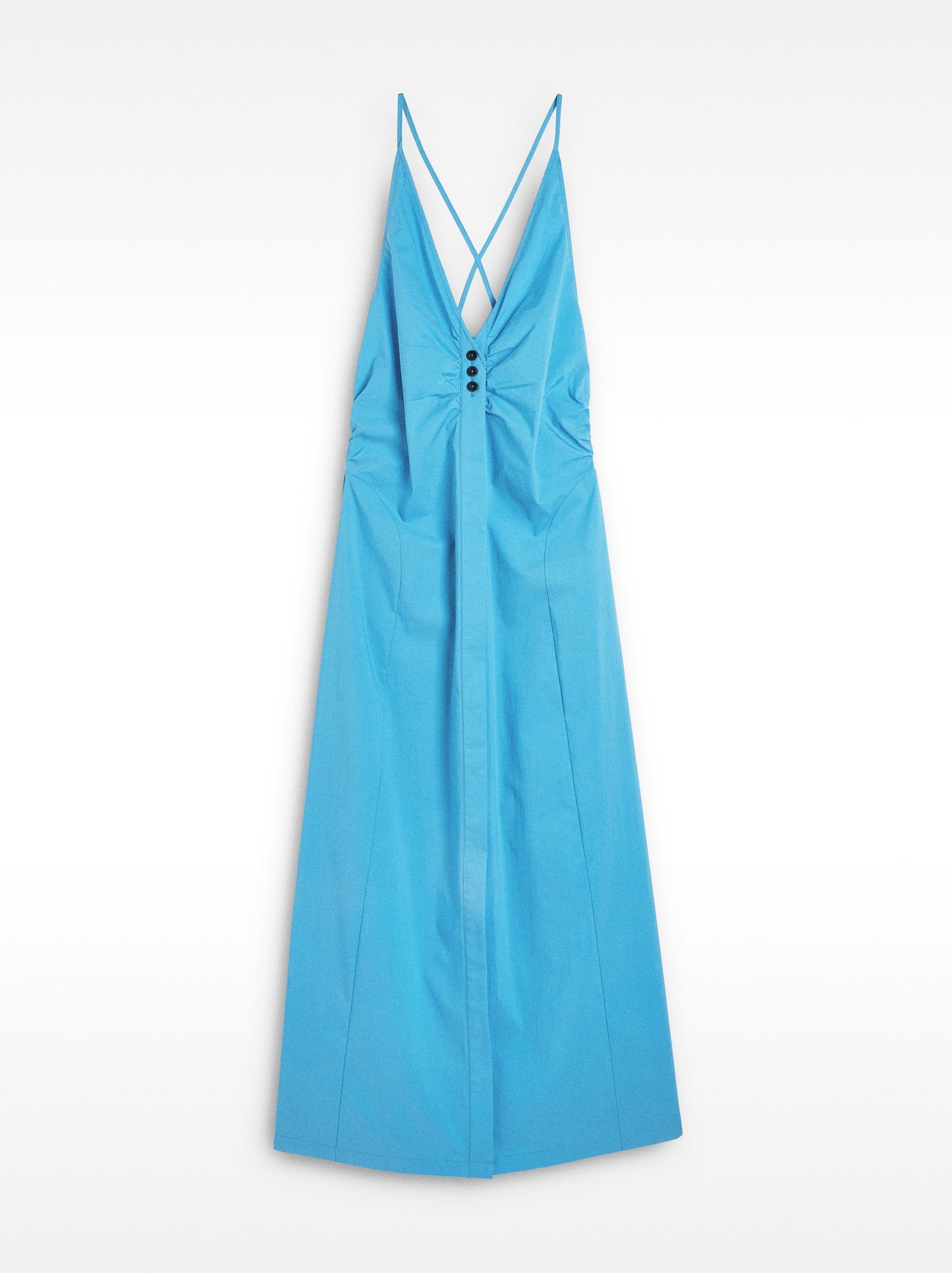 Long Cotton Dress With Straps