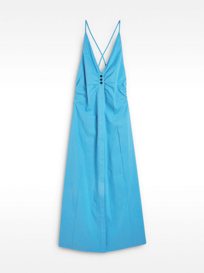 Long Cotton Dress With Straps