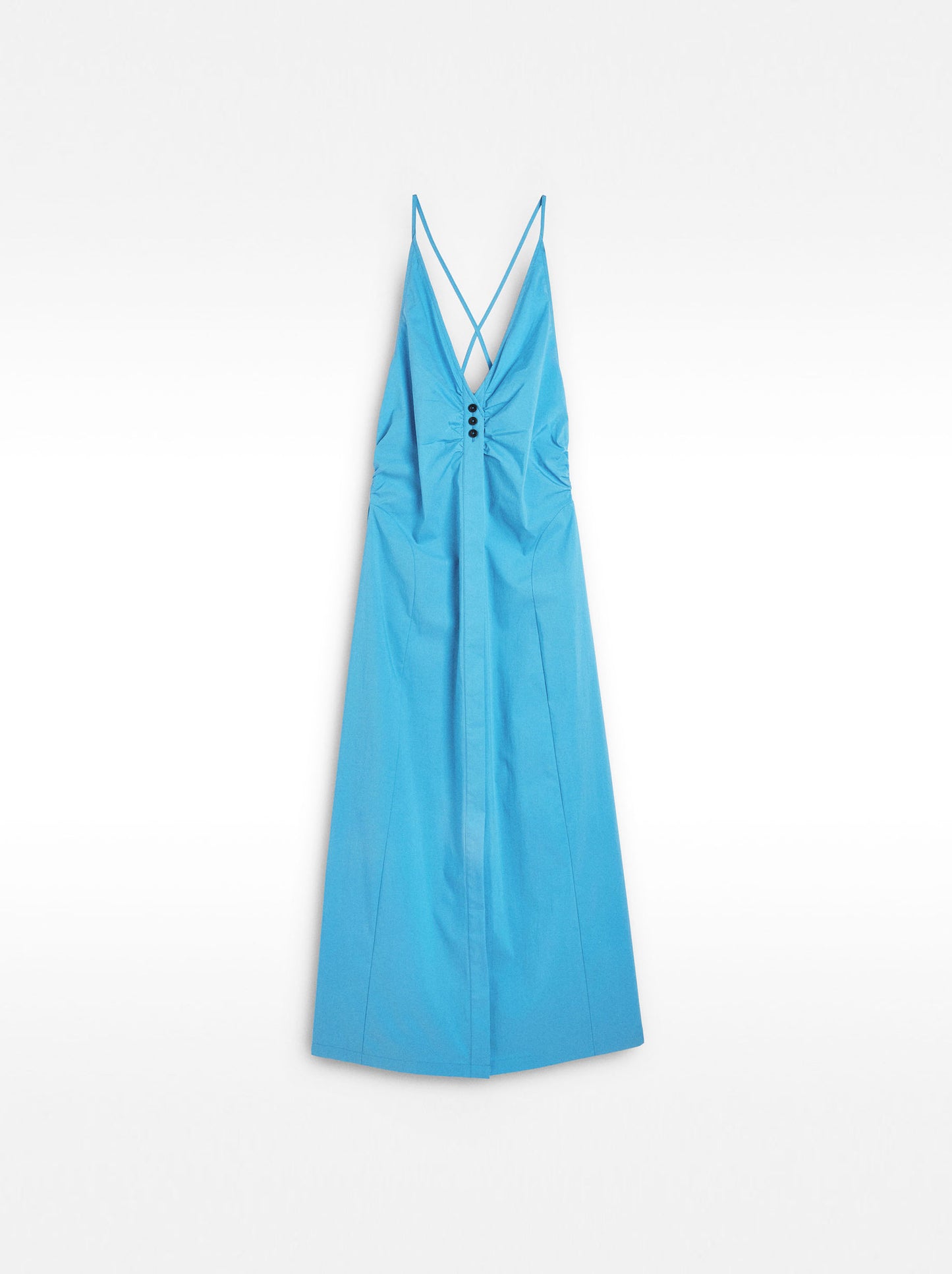 Long Cotton Dress With Straps