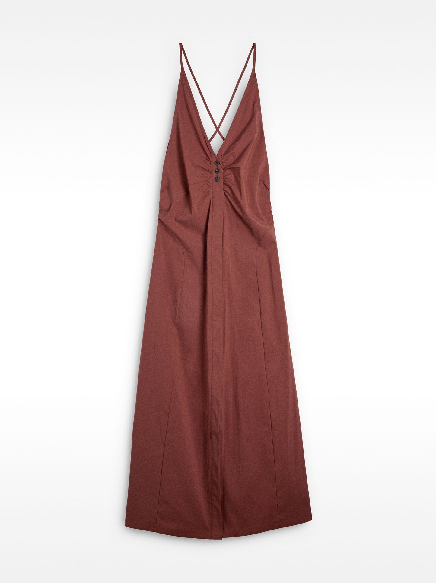 Long Cotton Dress With Straps