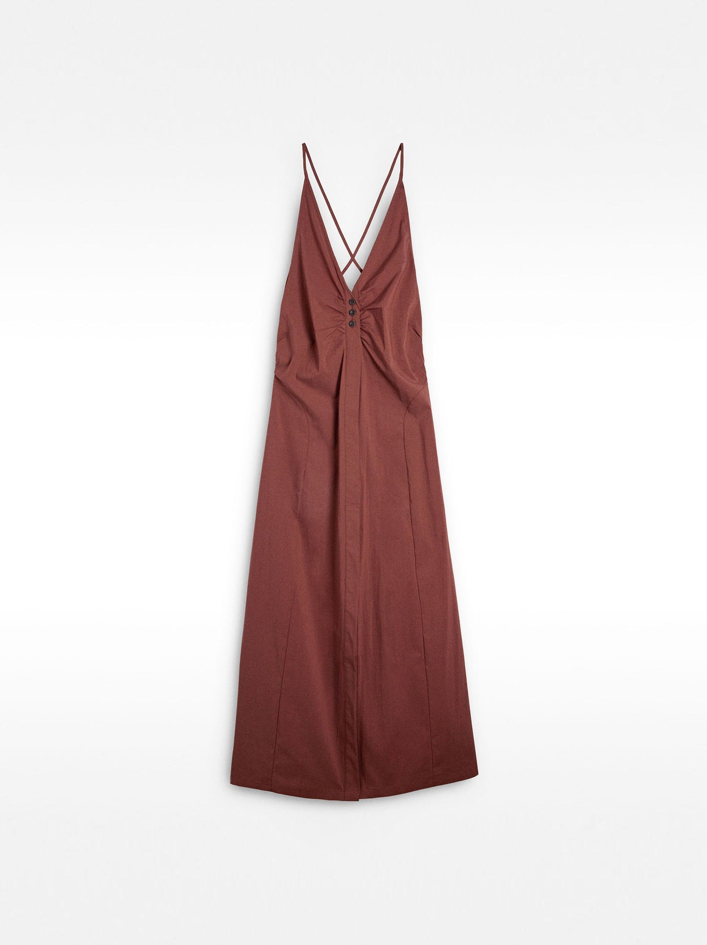 Long Cotton Dress With Straps