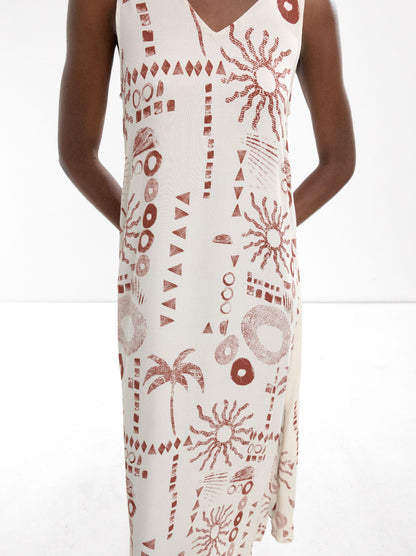 Midi Printed Dress