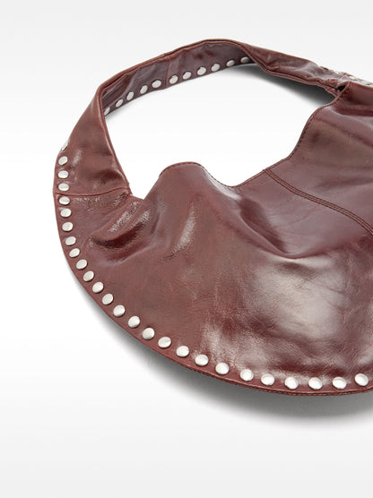 Leather Hobo Shoulder Bag