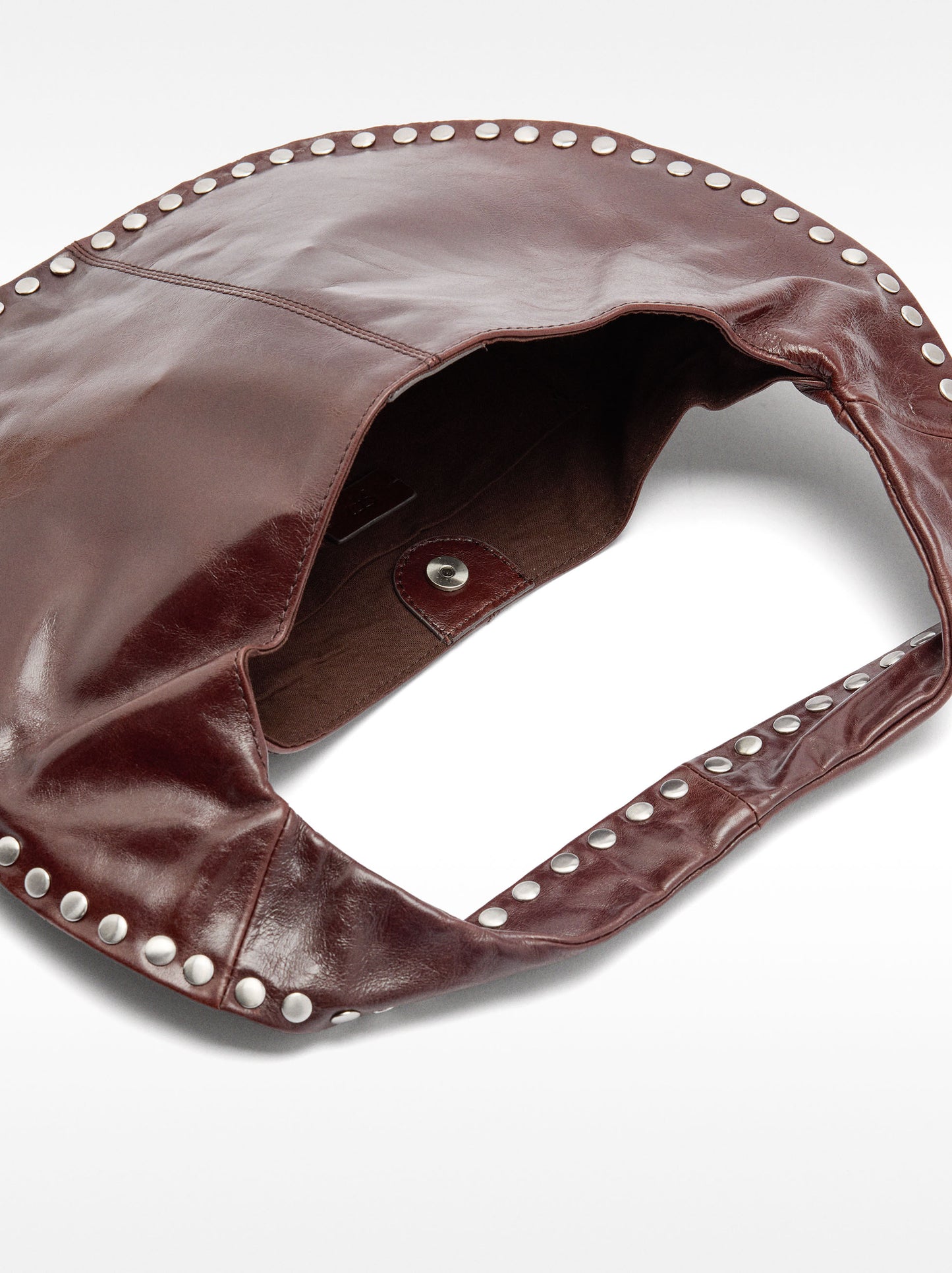 Leather Hobo Shoulder Bag