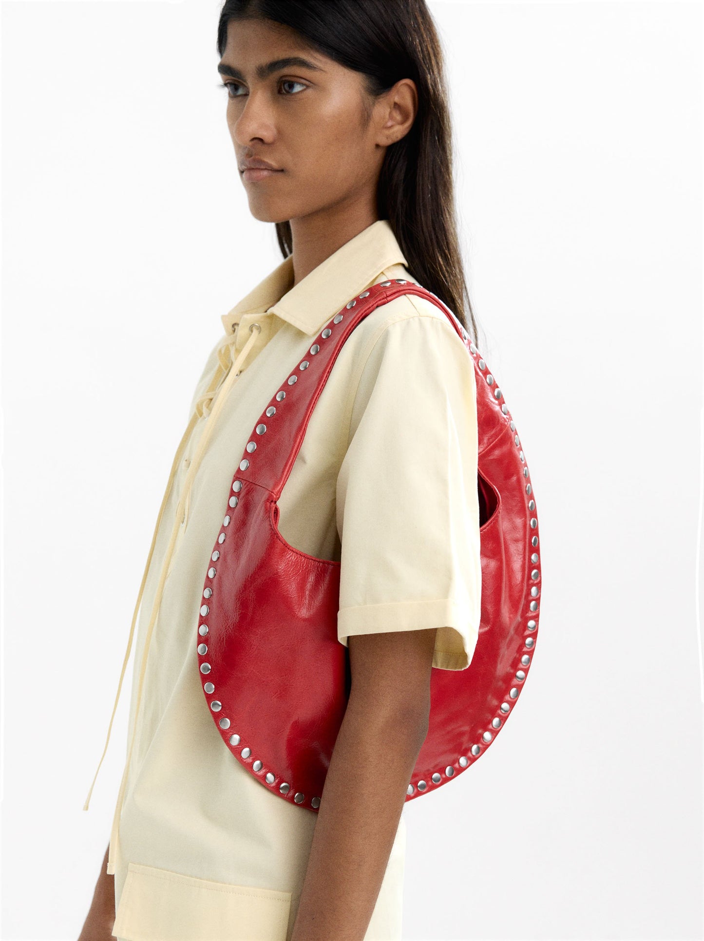 Leather Hobo Shoulder Bag