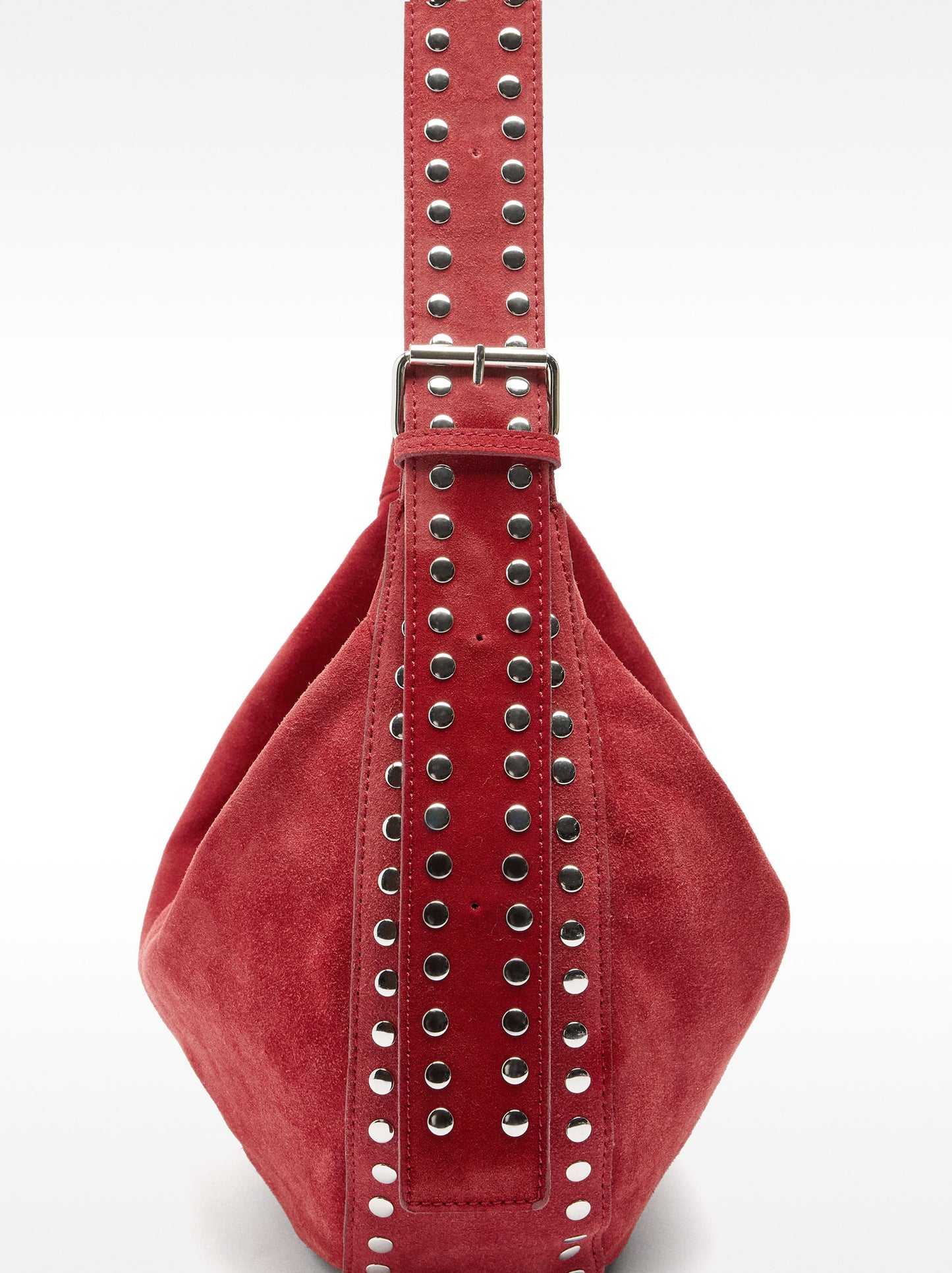 Leather Shoulder Bag With Studs