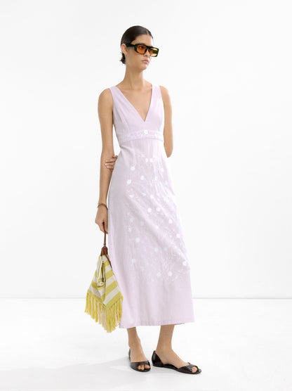 Cotton Dress With Embroidery
