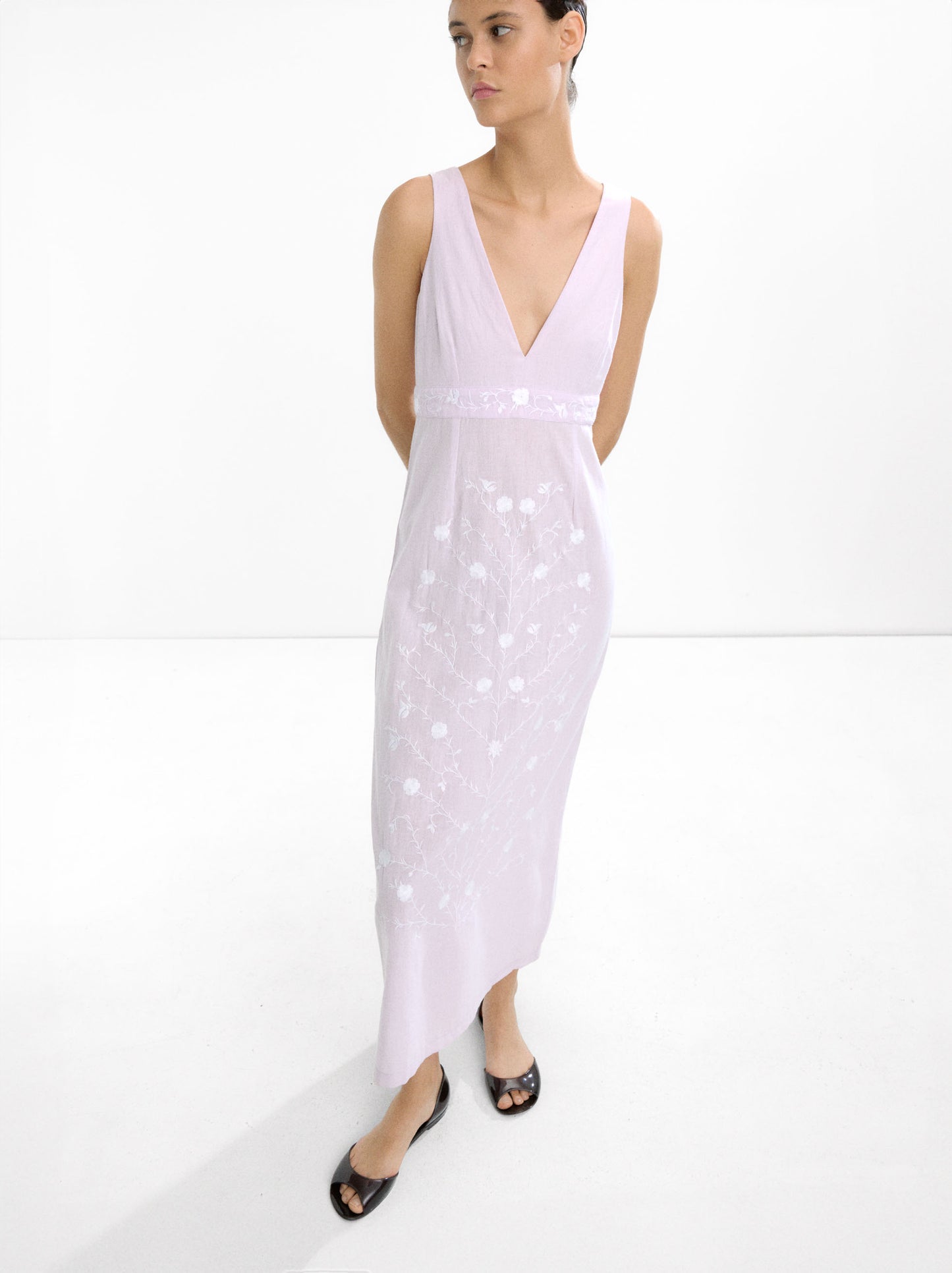 Cotton Dress With Embroidery