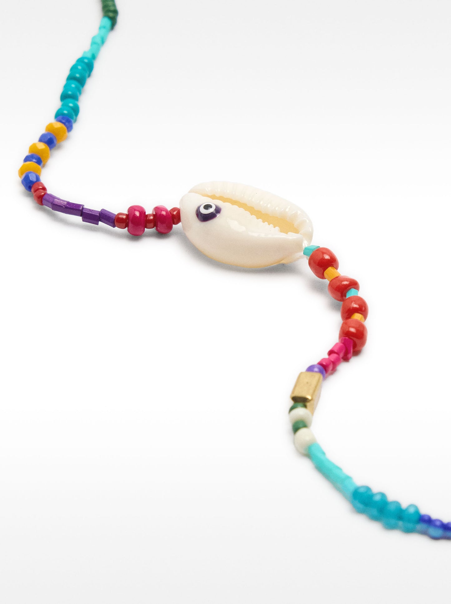 Multicolor Anklet With Shell