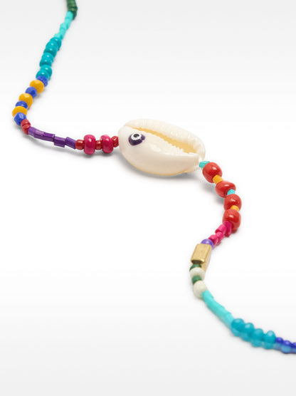 Multicolor Anklet With Shell