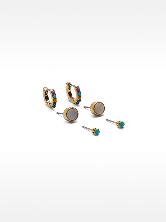 Set Of Earrings With Shell