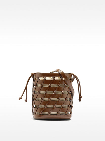 Bucket Bag Braided With Knots