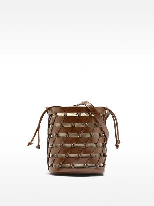 Bucket Bag Braided With Knots
