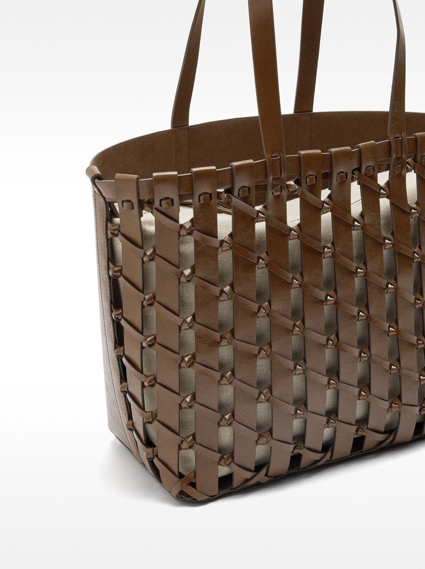 Shopper Bag Braided With Knots