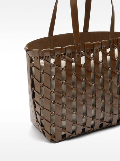 Shopper Bag Braided With Knots