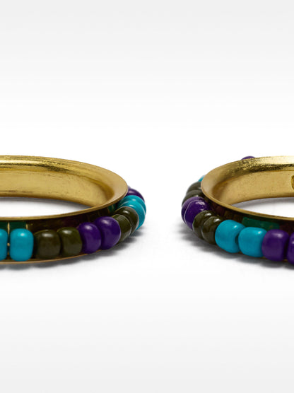 Hoop Earrings With Beads
