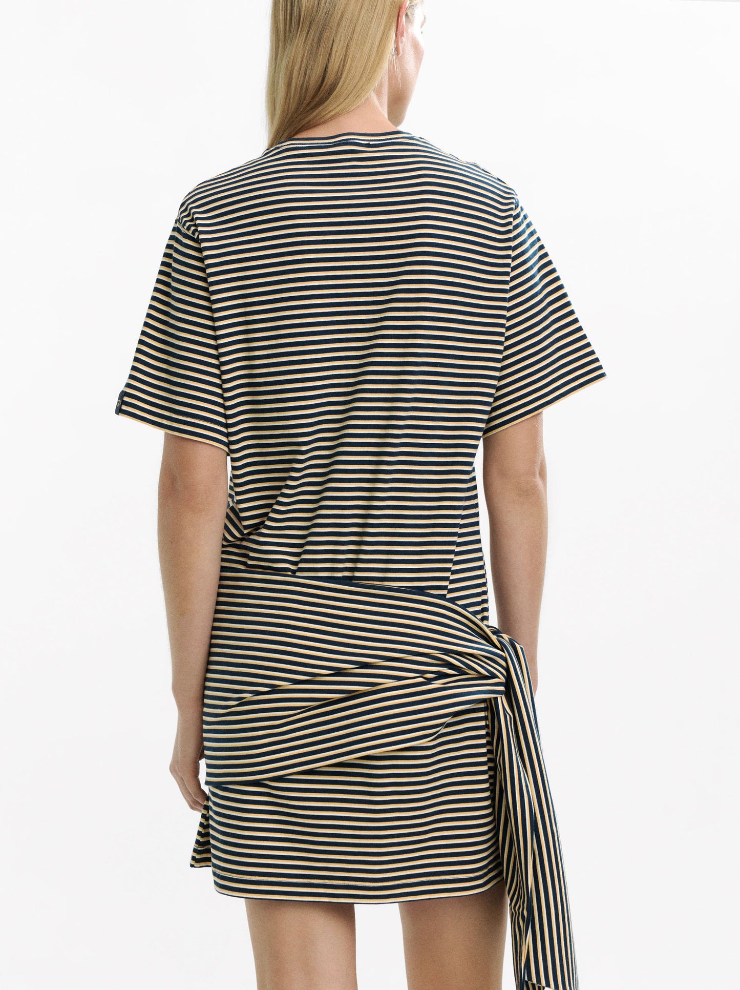 Short Striped Dress 100% Cotton