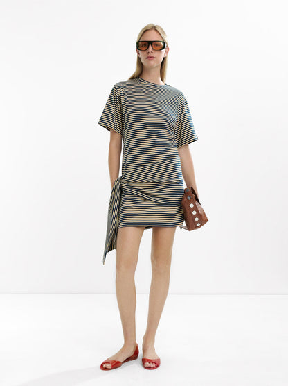 Short Striped Dress 100% Cotton