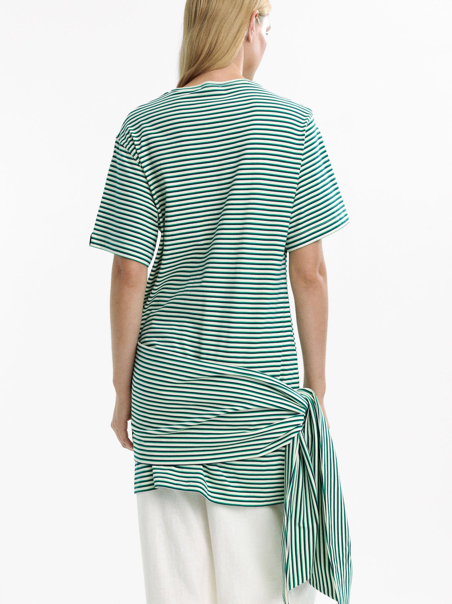 Short Striped Dress 100% Cotton