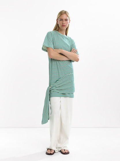 Short Striped Dress 100% Cotton