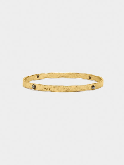 Flat Rigid Bracelet With Colour Details