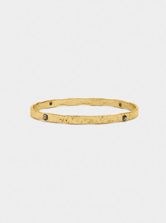 Flat Rigid Bracelet With Colour Details