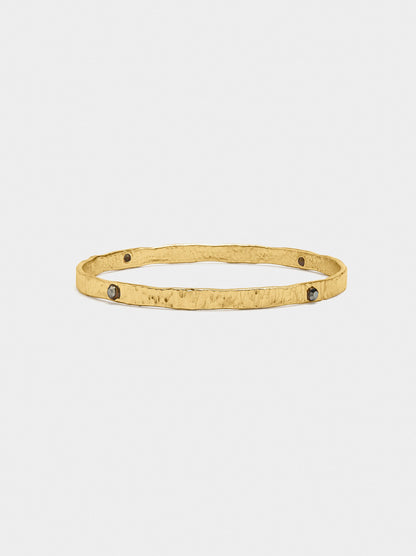 Flat Rigid Bracelet With Colour Details