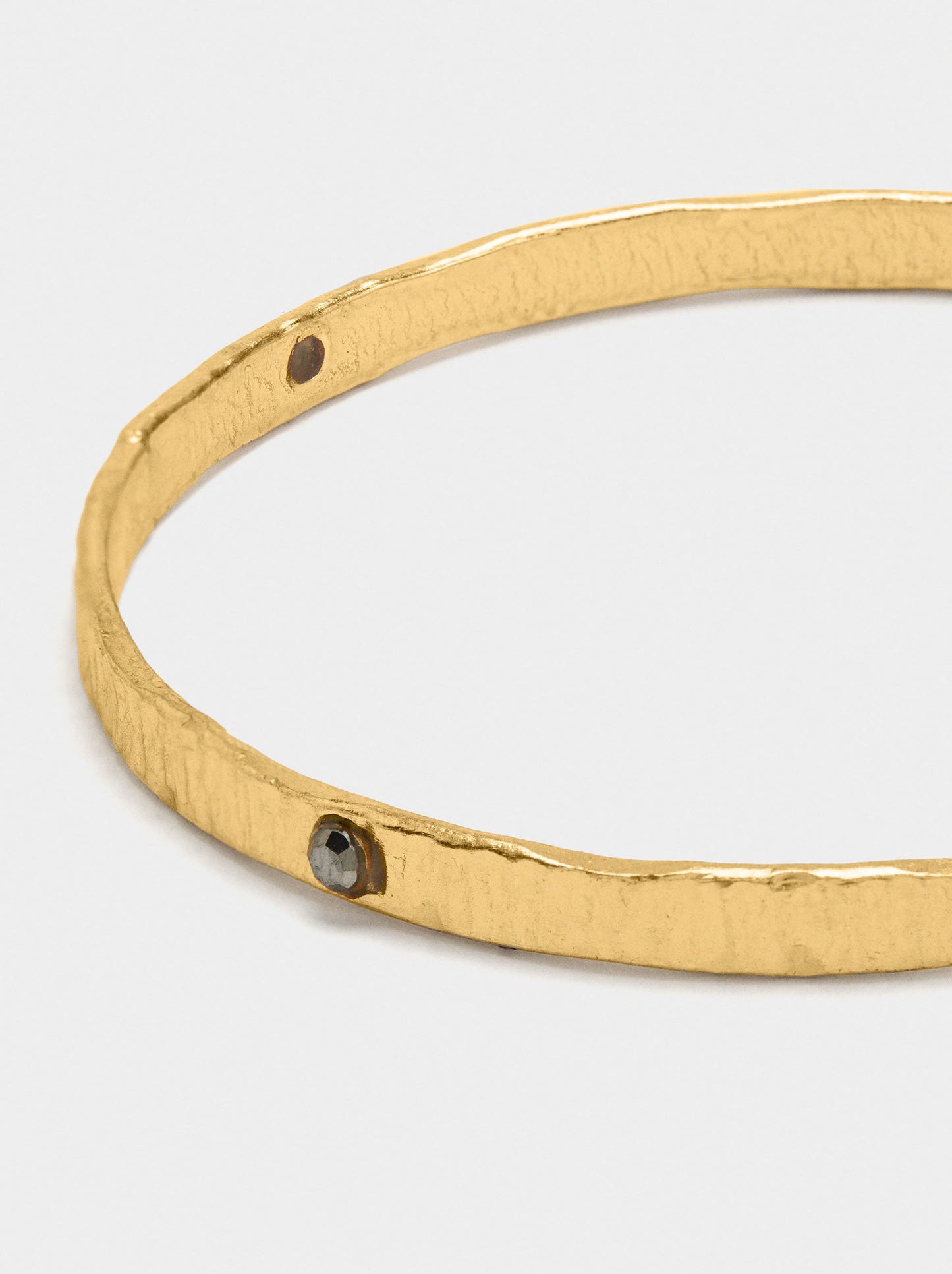 Flat Rigid Bracelet With Colour Details