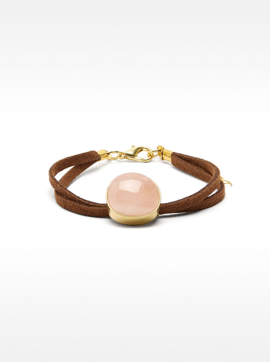 Leather Bracelet With Stone
