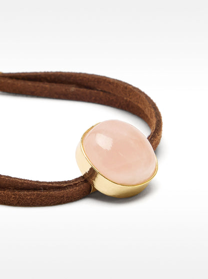 Leather Bracelet With Stone